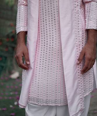 Powder pink jalalgarh kurta set 5