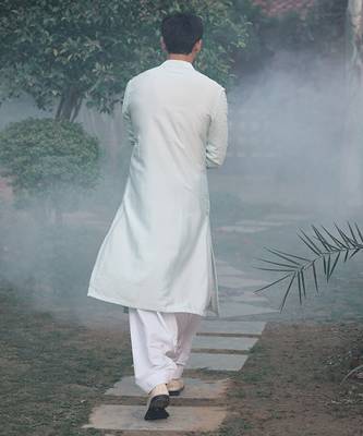 Ivory ranbir kurta (ivory) set 3