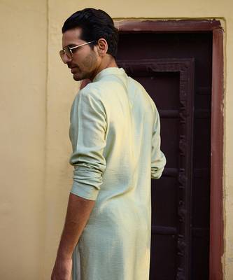 Mint green gajner kurta set 4