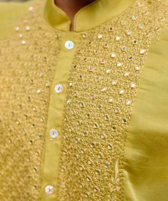 Yellow fatehgarh kurta set 5