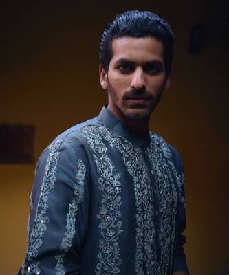 Slate grey jaisalmer kurta set 3
