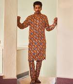 Mustard ujjayanta kurta set