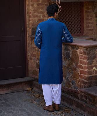Electric blue umaid kurta set 5