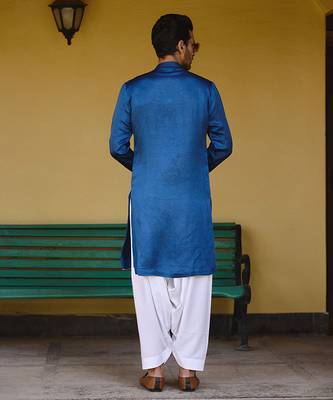 Electric blue kapurthala kurta set 3
