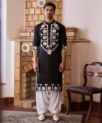 Black juna mahal kurta set 1