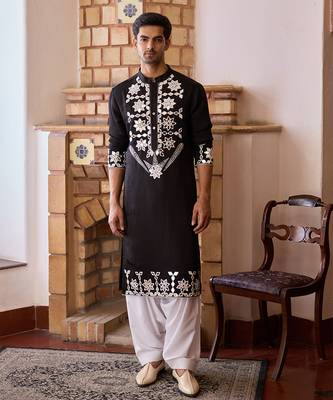 Black juna mahal kurta set 3