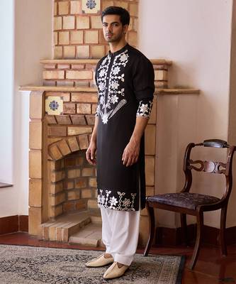 Black juna mahal kurta set 4
