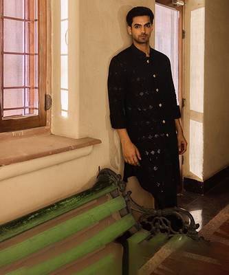 Black gohar kurta set 2