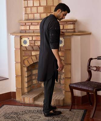 Black gohar kurta set 3
