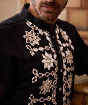 Black juna mahal kurta set 3