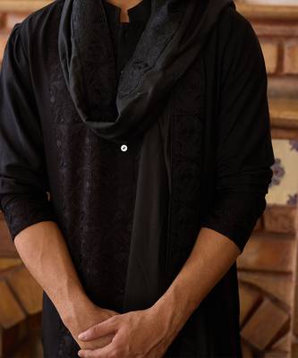 Black ranjit kurta set 2