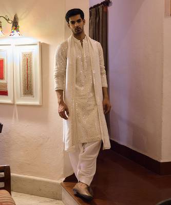Ivory umaid ivory kurta set 1