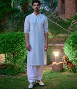 Powder blue lalitha kurta set