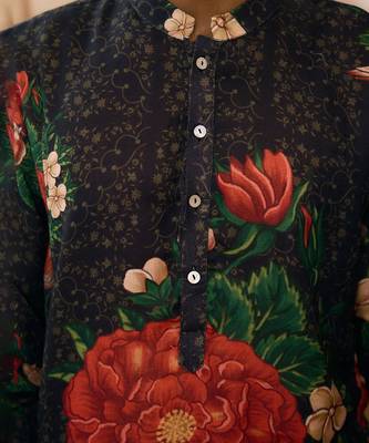 Black raas kurta set 4