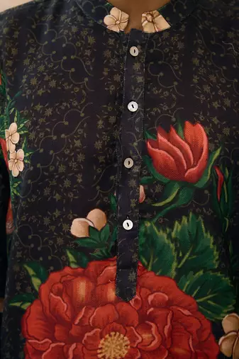 Black raas kurta set