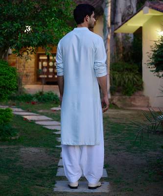 Powder blue lalitha kurta set 2