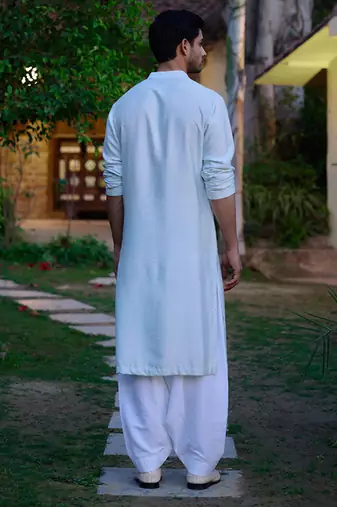 Powder blue lalitha kurta set