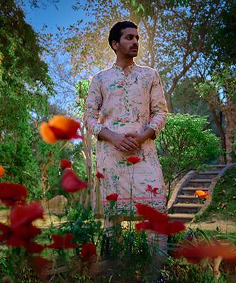 Powder pink amer kurta set 5