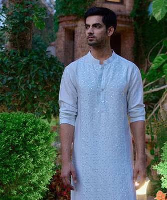 Powder blue lalitha kurta set 3