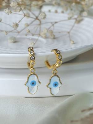 Hamsa hand gold plated bali 3