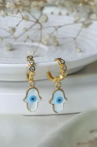 Hamsa hand gold plated bali