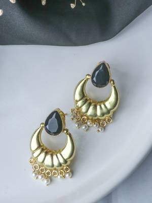 Gold plated black stone mini bali 1