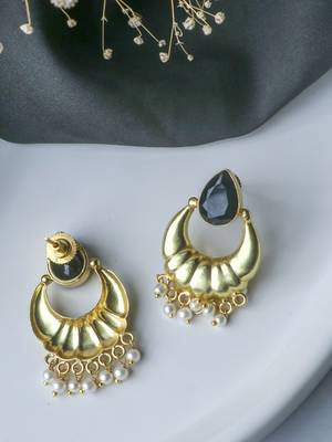 Gold plated black stone mini bali 2