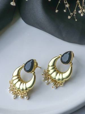 Gold plated black stone mini bali 3