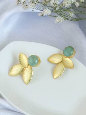 Delight mint leaf studs 3