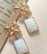 Handcrafted craving stone earring