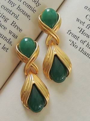 Indo-western handcrafted earring 1