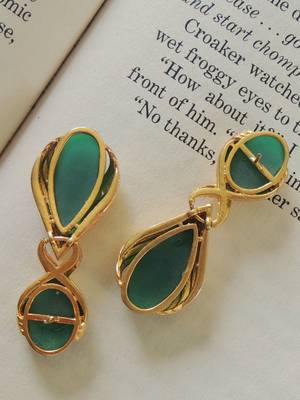 Indo-western handcrafted earring 2