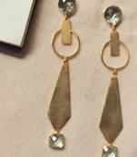 Matte plated statement earring