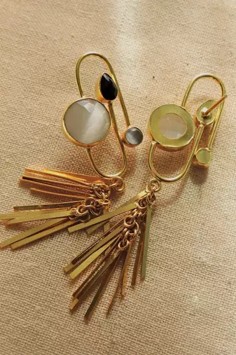 Indo-western charms statement earring