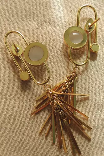 Indo-western charms statement earring