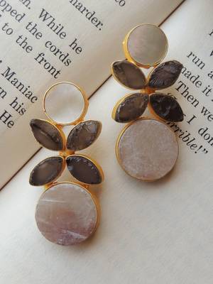 Natural stone designer earring 1