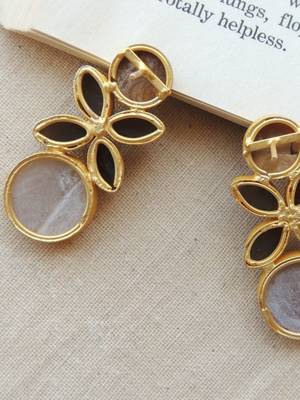 Natural stone designer earring 3