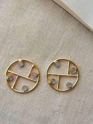 An elegant delight geometric studs 1