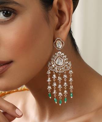 Mint polki dangler earrings 1