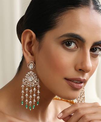 Mint polki dangler earrings 4
