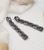 Multicolour zirconia dangler earrings