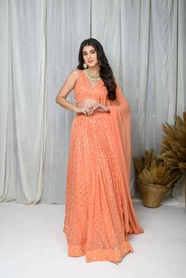 Peach Lehenga Set 1