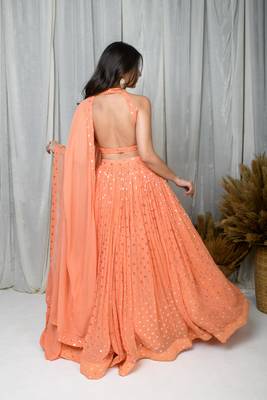 Peach Lehenga Set 4