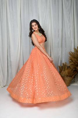 Peach Lehenga Set 5