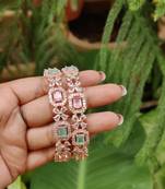 American diamond beaded bangle set bridal ad bangle multicolor bangle set zircon multicolor bangle set