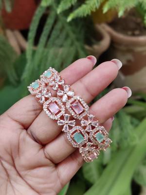 American diamond beaded bangle set bridal ad bangle multicolor bangle set zircon multicolor bangle set 3