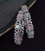 Multicolor American Diamond Bangle Set