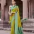 ligth green patola silk Blend zari jacquard work designer saree