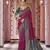 maroon patola Silk Blend zari jacquard work designer saree 