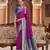 pink solid banarasi silk blend zari jacquard work designer saree 